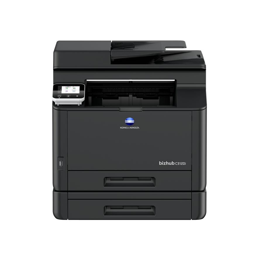 bizhub C3120i con bandeja de papel adicional, tóner adicional y garantía