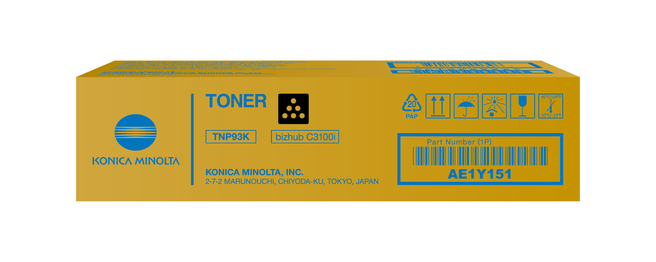 Tóner Negro para bizhub C3100i - TNP93K