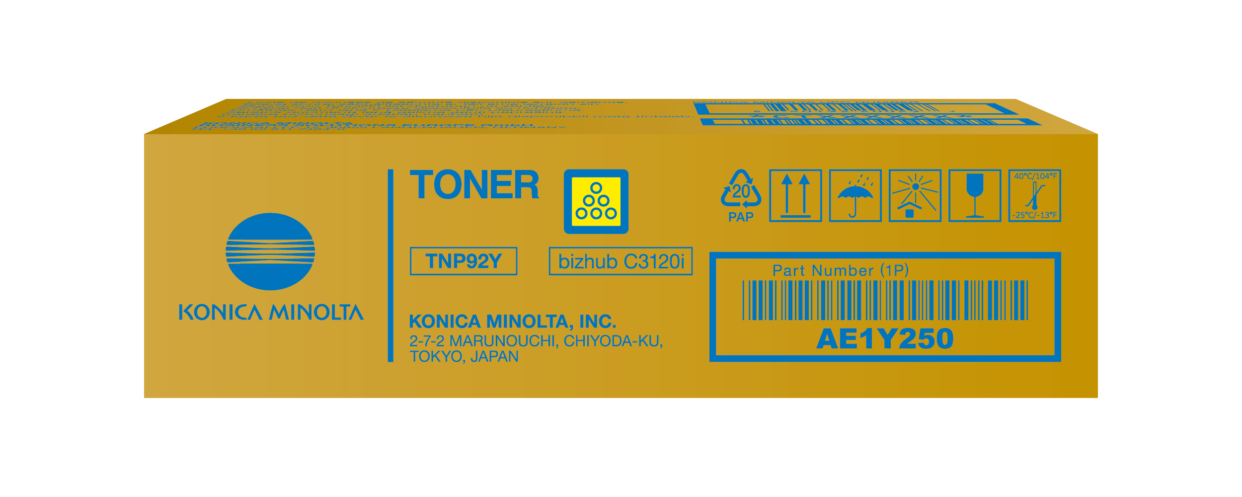 Tóner Amarillo para bizhub C3120i - TNP92Y