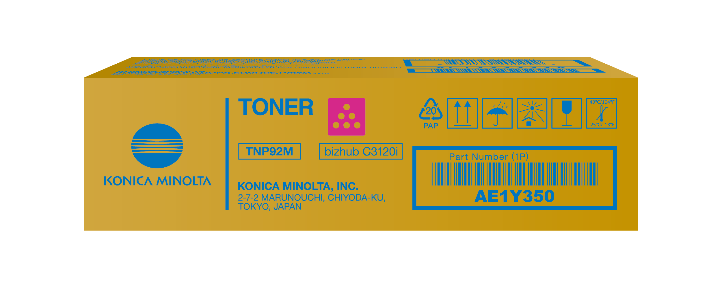 Tóner Magenta para bizhub C3120i - TNP92M
